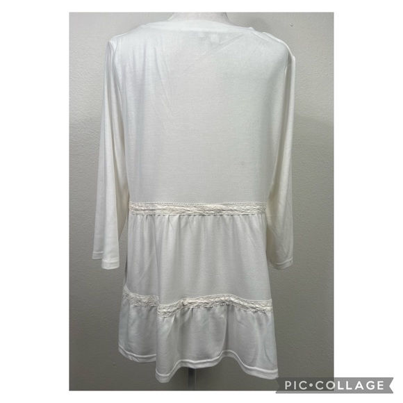 Weekend Suzanne Betro Large Women's Tunic Top Lace - Picture 3 of 10